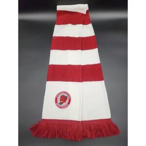 Kaiserslauten Westkurve Scarf Red and White With Patch Red and White HTF